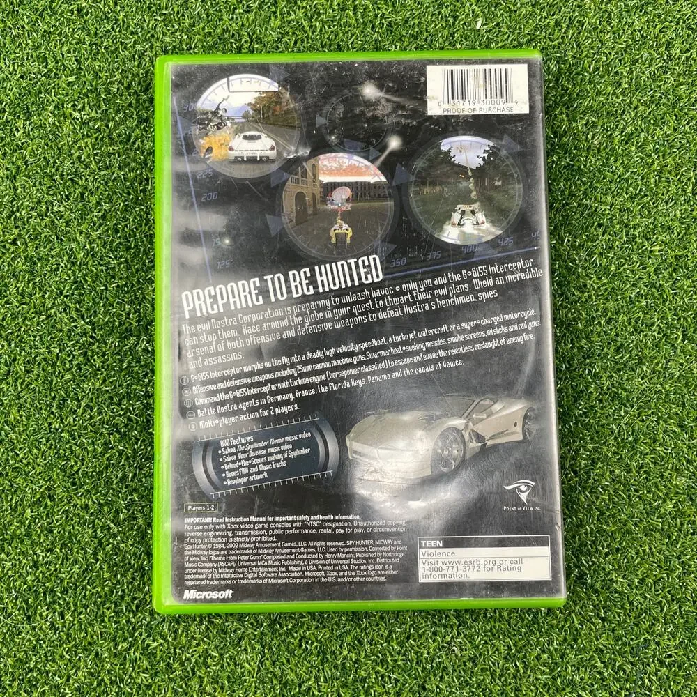 SpyHunter (Microsoft Xbox) Complete CIB Tested Works